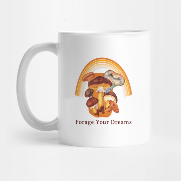 Forage Your Dreams Mushroom by Print Horizon